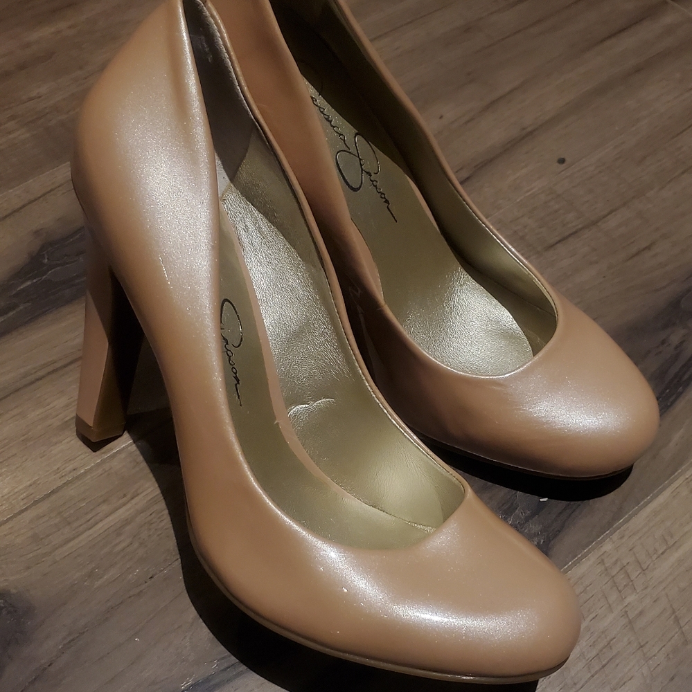👠 Jessica Simpson Pink Pearl Heels